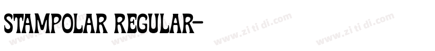 Stampolar Regular字体转换 Stampolar Regular字体转换